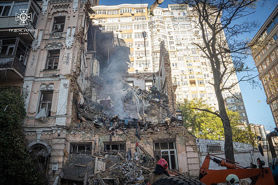 drone inslag Kiev
